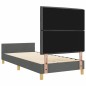 Struttura del letto vidaXL Grigio scuro 90x190 cm in tessuto