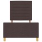 Struttura del letto vidaXL marrone scuro 90x190 cm in tessuto