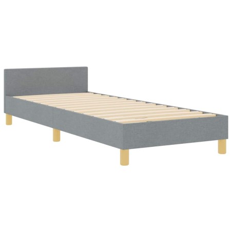 Struttura del letto vidaXL Grigio chiaro 90x200 cm Tessuto