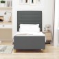 Struttura Letto in Tessuto Grigio Scuro 90x200 cm