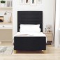 Struttura letto vidaXL nera 100x200 cm in tessuto