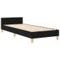 Struttura letto vidaXL nera 100x200 cm in tessuto