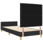 Struttura letto vidaXL nera 100x200 cm in tessuto
