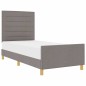Struttura Letto Tortora 100x200 cm in Tessuto di vidaXL Struttura Letto Tortora 100x200 cm in Tessuto di vidaXL