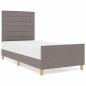 Struttura Letto Tortora 100x200 cm in Tessuto di vidaXL Struttura Letto Tortora 100x200 cm in Tessuto di vidaXL