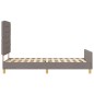 Struttura Letto Tortora 100x200 cm in Tessuto di vidaXL Struttura Letto Tortora 100x200 cm in Tessuto di vidaXL