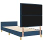 Telaio del letto in tessuto blu vidaXL 100x200 cm