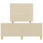 Letto vidaXL Crema 120x190 cm in Tessuto Letto vidaXL Crema 120x190 cm in Tessuto