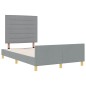 vidaXL Struttura Letto Grigio Chiaro 120x200 cm Tessuto