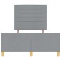vidaXL Struttura Letto Grigio Chiaro 120x200 cm Tessuto