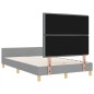 vidaXL Struttura Letto Grigio Chiaro 120x200 cm Tessuto