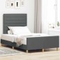 vidaXL Letto in Grigio Scuro 120x200 cm Tessuto vidaXL Letto in Grigio Scuro 120x200 cm Tessuto