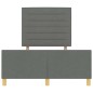vidaXL Letto in Grigio Scuro 120x200 cm Tessuto vidaXL Letto in Grigio Scuro 120x200 cm Tessuto
