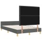 vidaXL Letto in Grigio Scuro 120x200 cm Tessuto vidaXL Letto in Grigio Scuro 120x200 cm Tessuto