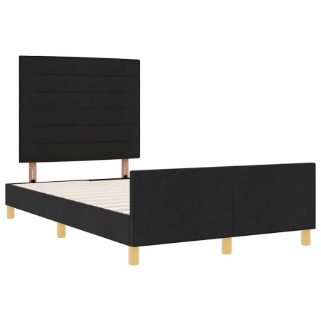 Letto vidaXL Nero 120x200 cm in Tessuto