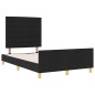 Letto vidaXL Nero 120x200 cm in Tessuto