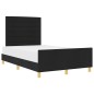 Letto vidaXL Nero 120x200 cm in Tessuto