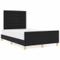 Letto vidaXL Nero 120x200 cm in Tessuto