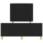 Letto vidaXL Nero 120x200 cm in Tessuto