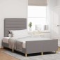 Struttura del letto vidaXL Tortora 120x200 cm in tessuto