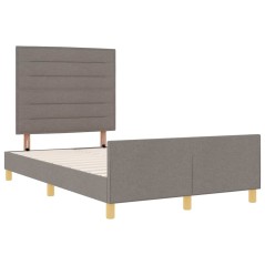 Struttura del letto vidaXL Tortora 120x200 cm in tessuto