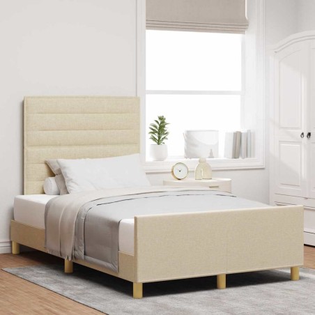 Struttura letto vidaXL Crema 120x200 cm in tessuto