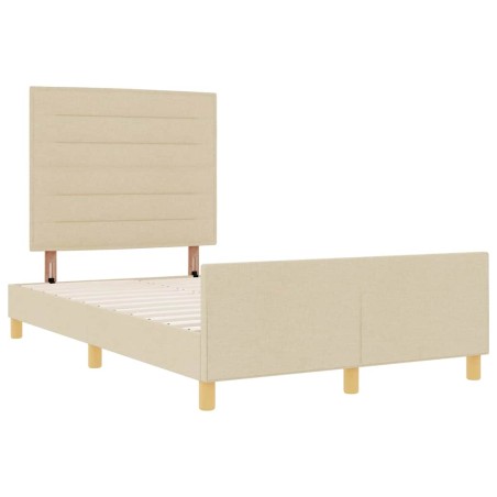 Struttura letto vidaXL Crema 120x200 cm in tessuto
