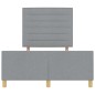 vidaXL Struttura del letto in Grigio chiaro, 140x200 cm, Tessuto vidaXL Struttura del letto in Grigio chiaro, 140x200 cm, Tessuto