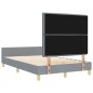 vidaXL Struttura del letto in Grigio chiaro, 140x200 cm, Tessuto vidaXL Struttura del letto in Grigio chiaro, 140x200 cm, Tessuto