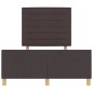 Struttura del letto vidaXL Marrone scuro 160x200 cm in tessuto Struttura del letto vidaXL Marrone scuro 160x200 cm in tessuto