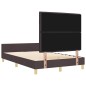 Struttura del letto vidaXL Marrone scuro 160x200 cm in tessuto Struttura del letto vidaXL Marrone scuro 160x200 cm in tessuto