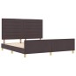 vidaXL Struttura del Letto Marrone Scuro 180x200 cm Tessuto vidaXL Struttura del Letto Marrone Scuro 180x200 cm Tessuto