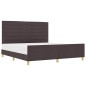 vidaXL Struttura del Letto Marrone Scuro 180x200 cm Tessuto vidaXL Struttura del Letto Marrone Scuro 180x200 cm Tessuto