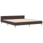 vidaXL Struttura del Letto Marrone Scuro 180x200 cm Tessuto vidaXL Struttura del Letto Marrone Scuro 180x200 cm Tessuto