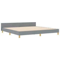 Letto in Grigio Chiaro di vidaXL, 200x200 cm, Tessuto
