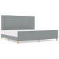 Letto in Grigio Chiaro di vidaXL, 200x200 cm, Tessuto