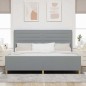 Letto in Grigio Chiaro di vidaXL, 200x200 cm, Tessuto