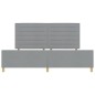 Letto in Grigio Chiaro di vidaXL, 200x200 cm, Tessuto