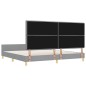 Letto in Grigio Chiaro di vidaXL, 200x200 cm, Tessuto