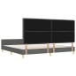 Struttura Letto in Tessuto Grigio Scuro vidaXL 200x200 cm