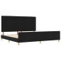 Struttura Letto in Tessuto Nera vidaXL 200x200 cm