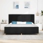 Struttura Letto in Tessuto Nera vidaXL 200x200 cm