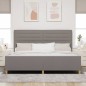 Letto in tessuto tortora 200x200 cm di vidaXL