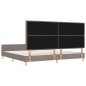 Letto in tessuto tortora 200x200 cm di vidaXL