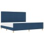 Struttura del letto blu 200x200 cm in tessuto vidaXL