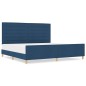 Struttura del letto blu 200x200 cm in tessuto vidaXL