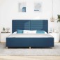 Struttura del letto blu 200x200 cm in tessuto vidaXL