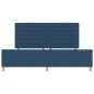 Struttura del letto blu 200x200 cm in tessuto vidaXL