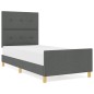 Letto Struttura vidaXL Grigio scuro 80x200 cm in Tessuto