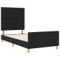 Letto in Tessuto Nero 80x200 cm di vidaXL Letto in Tessuto Nero 80x200 cm di vidaXL